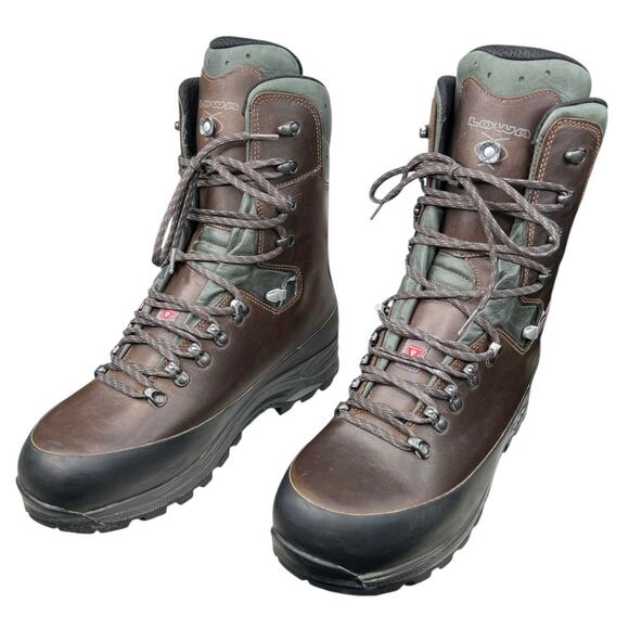 LOWA Men’s Tibet Evo GTX Hi Brown Leather Hiking Boots Size US 13 - Picture 6 of 10